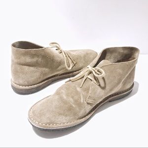 J. Crew MADE IN ITALY Tan Suede Chukka Boots